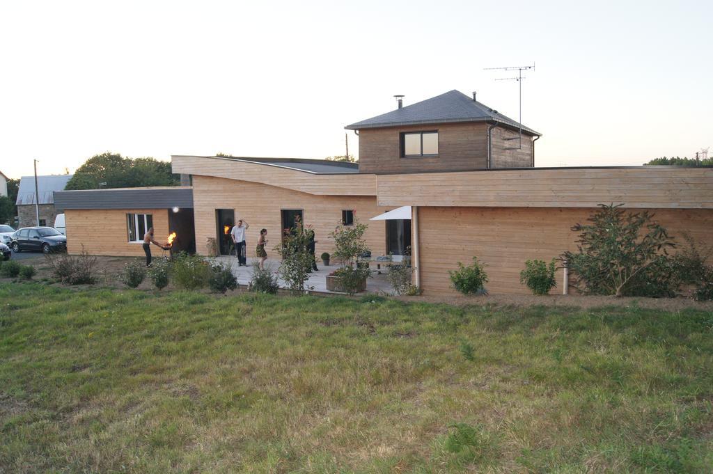 Maison En Ossature Bois Plaintel Exterior foto